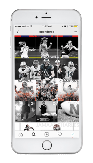 OpenDorse Instagram theme example OpenDorse Instagram theme example