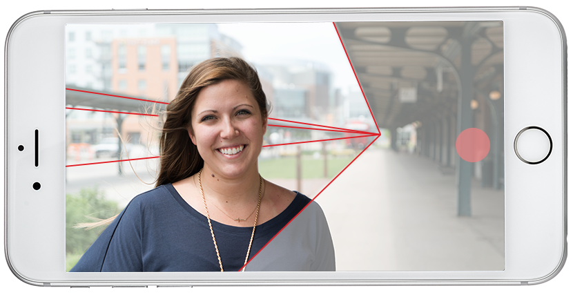 iPhone video tips leading lines on image
