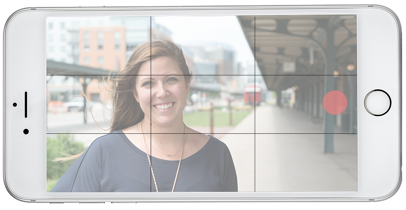 iPhone video tips Rule of Thirds on image