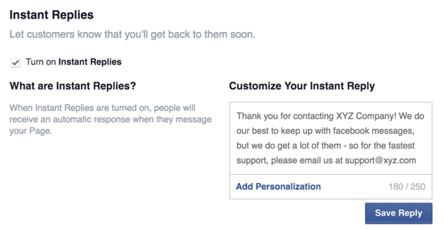 The Inside Scoop On Using Instant Replies On Your Facebook Page The Inside Scoop On Using Instant Replies On Your Facebook Page