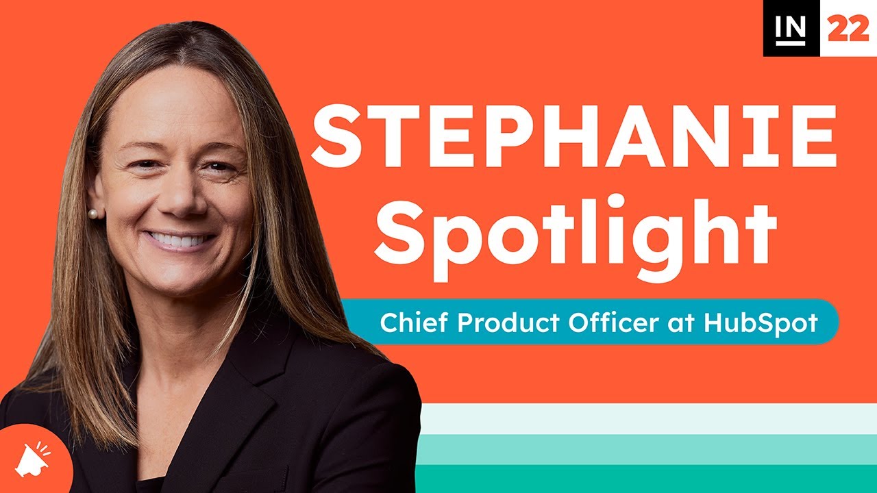 Stephanie Cuthbertson, Chief Product Officer van HubSpot, Inbound 2022-spreker
